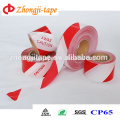 High quality red/white pe barrier tape